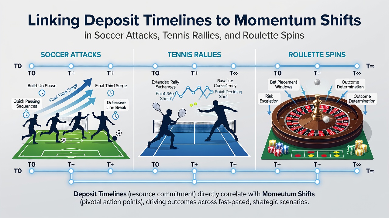 Tennis-Rallye mit integriertem Roulette-Spin und mobiler Einzahlungsanzeige auf dem Display