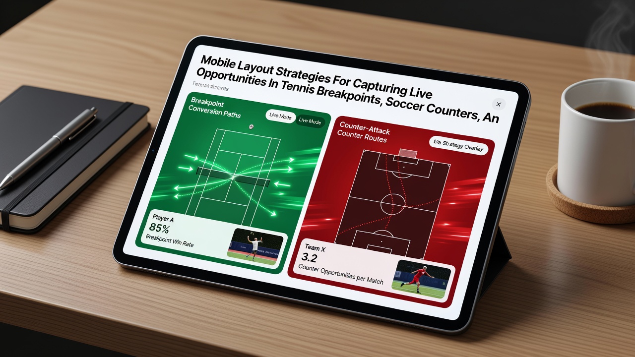 Detailansicht eines mobilen Layouts mit integrierten Elementen für Blackjack-Sequenzen und parallele Sportdaten