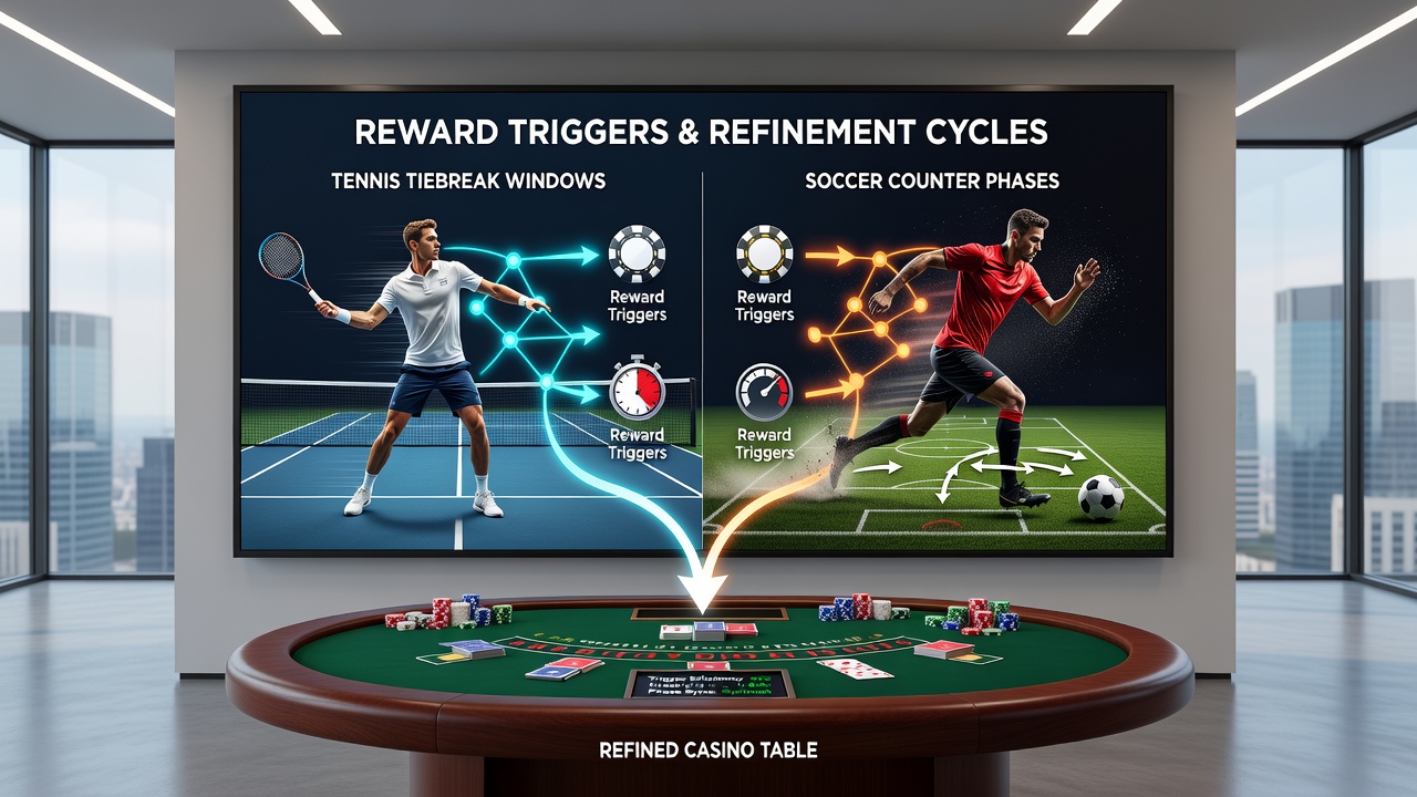 Analyse-Dashboard mit synchronisierten Triggern für Sportphasen und Casino-Einträge