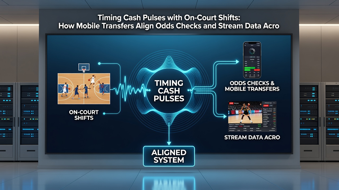 Synchronisation von Cash-Pulses mit On-Court-Shifts und Stream-Daten in Soccer, Tennis, Basketball und Live-Dealer-Tables
