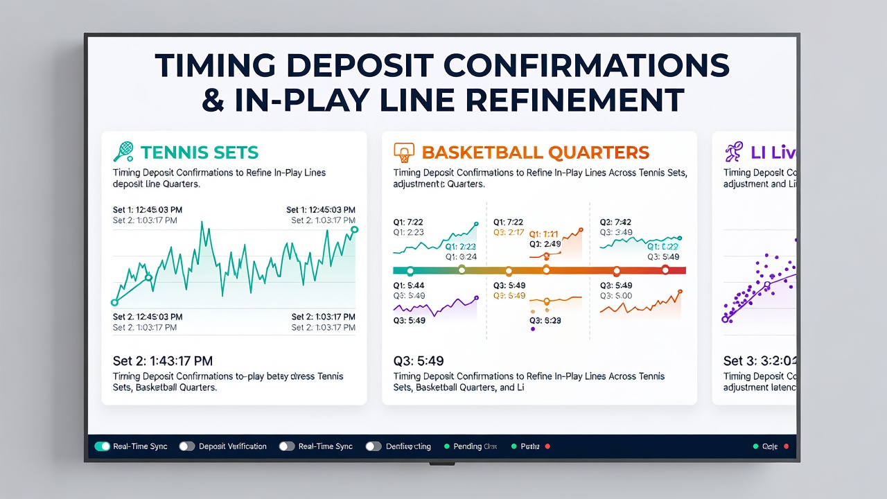 Illustration von Live-Dealer-Tischen mit Synchronisation zu Basketball- und Tennis-Wettlinien